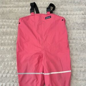 Patagonia Baby Toddler Torrentshell Rain Bib 2T Sierra Pink